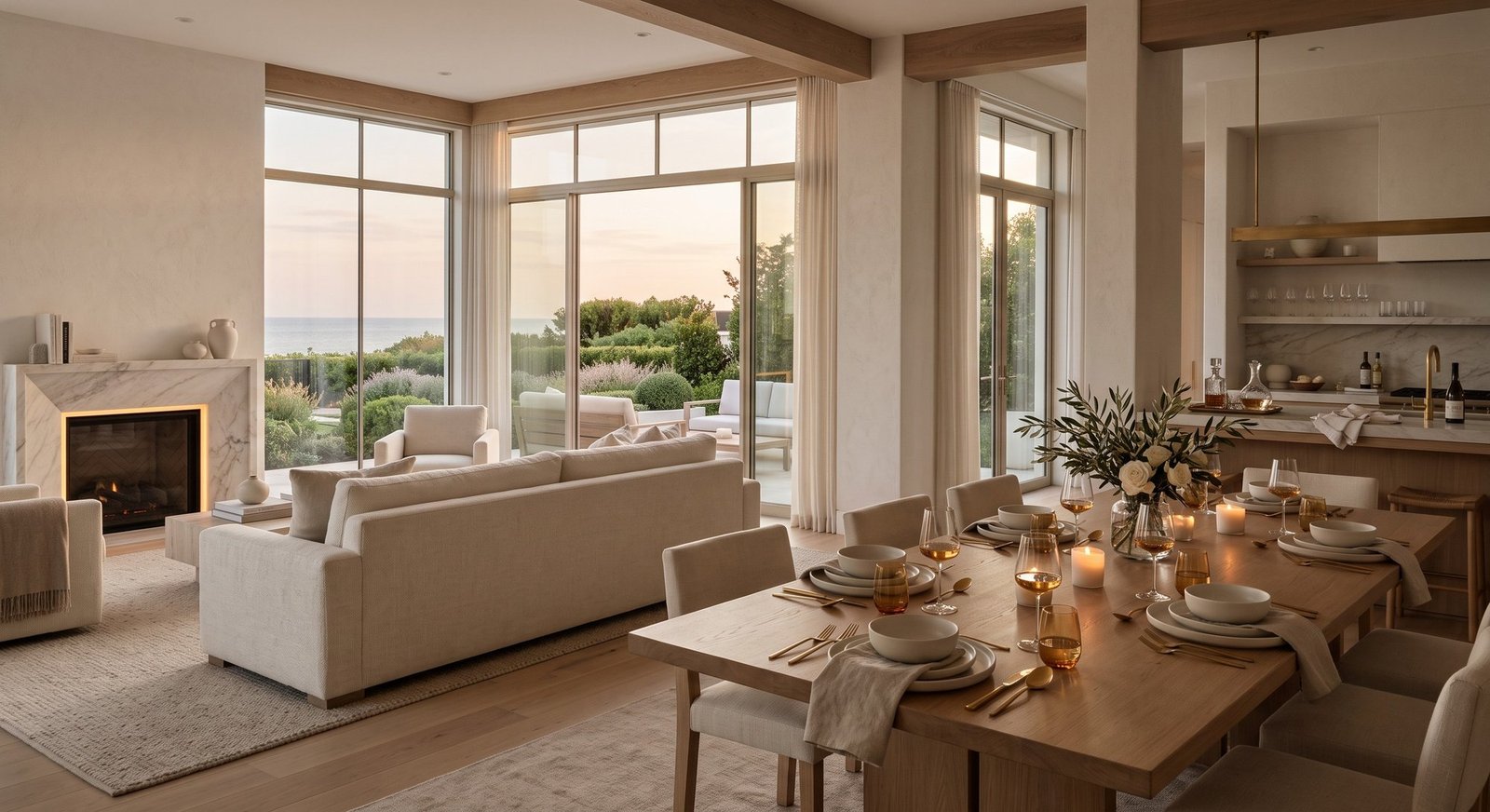 A beautifully kept, thoughtfully organized home — the visible result of Home OS running quietly in the background